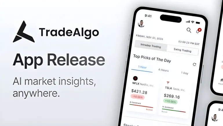 TradeAlgo Launches Mobile App For Real-Time Market Insights