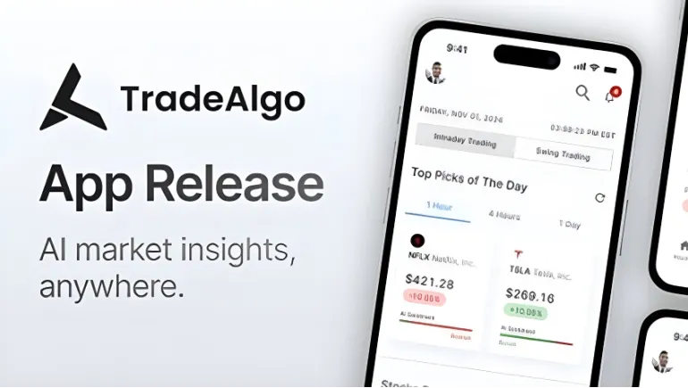 TradeAlgo Launches Mobile App For Real-Time Market Insights